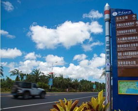 文昌龍樓鎮火箭模型路牌亮相街頭，創意設計點亮航天文化